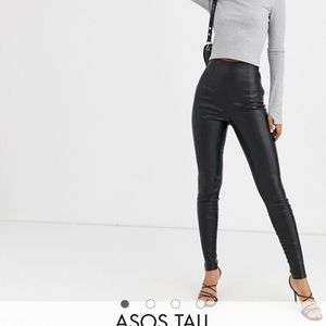 ASOS talk spray on leather pants
